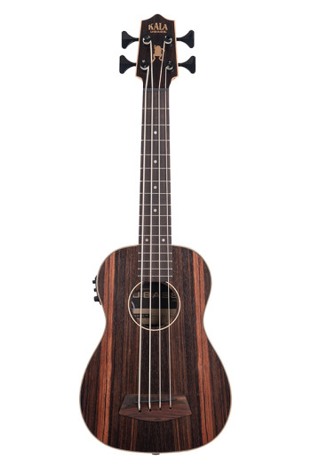 Kala Electro-Acoustic Ebony Stripe U-Bass