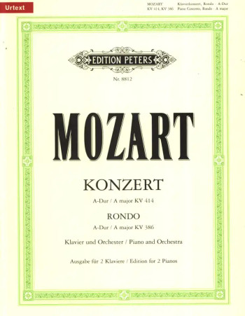 Concerto In A Major: K414: No.12: 2 Pianos  (Peters)