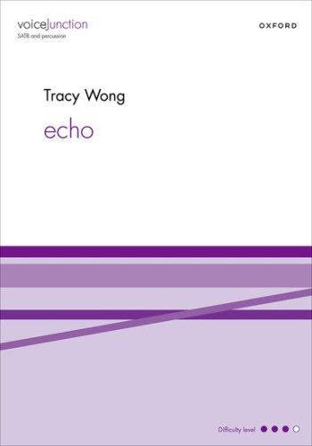 echo for SATB and percussion