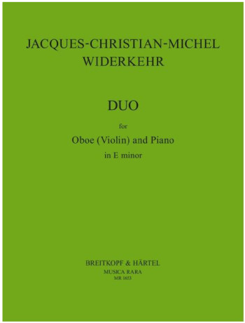 Duo Sonate: Oboe (Or Violin)  & Piano (Breitkopf)
