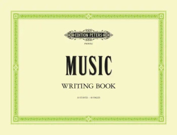 Manuscript 10 Stave 48 Page Landscape (Peters Music Writing Book)