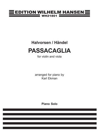 Passacaglia For Violin & Viola: Arranged For Piano (Ekman)