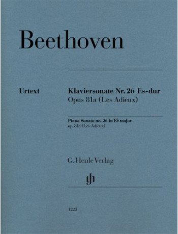 Piano Sonata No.26 Eb Major Op81a: Piano (Henle HN1223)