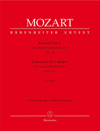 Piano Concerto No.25 C Major K. 503: Piano Reduction (Barenreiter)