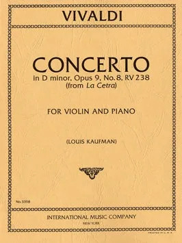 Concerto D Minor OP.9/8 Rv238 Violin & Piano (International)