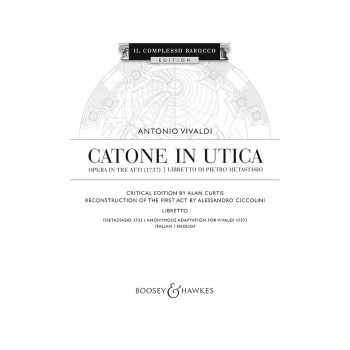 Catone In Utica Libretto