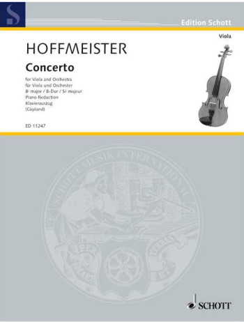 Concerto Bb Major: Viola & Piano (Schott)