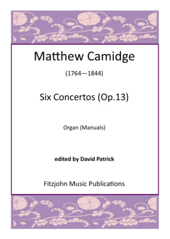 Six Concertos Op.13 Organ Manuals