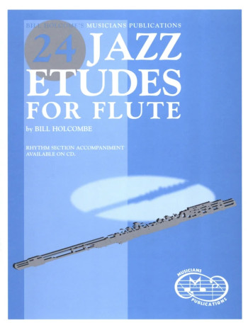 24 Jazz Etudes Flute Book & CD (holcombe)