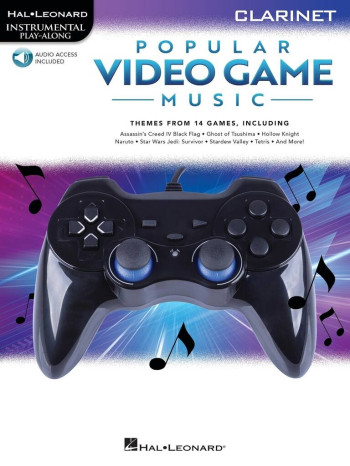 Instrumental Play-Along Popular Video Game Music: Clarinet (Book/Online Audio)