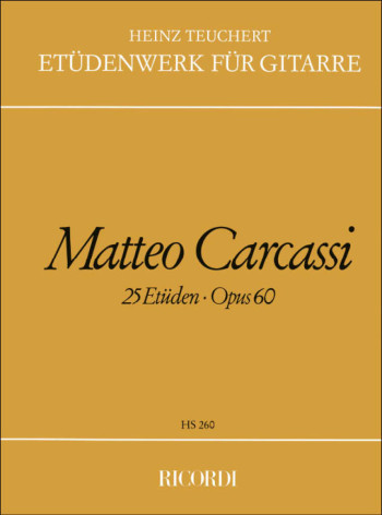 25 Etudes: Op.60: Guitar (Ricordi)