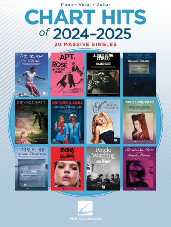 Chart Hits Of 2024-2025  Piano Vocal Guitar: 20 Massive Hits