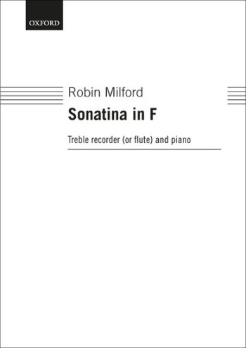 Sonatina In F Treble Recorder Or Flute & Piano (OUP)