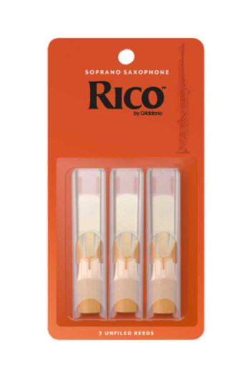 Rico By D'Addario Soprano Saxophone Reeds (3 Pack)