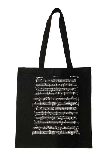 Black Manuscript Tote Bag