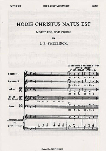 Hodie Christus Natus Est: Vocal Score SSATB (Squire)