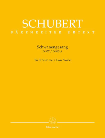 Schwanengesang Low Voice & Piano D957 / D965A (Barenreiter)