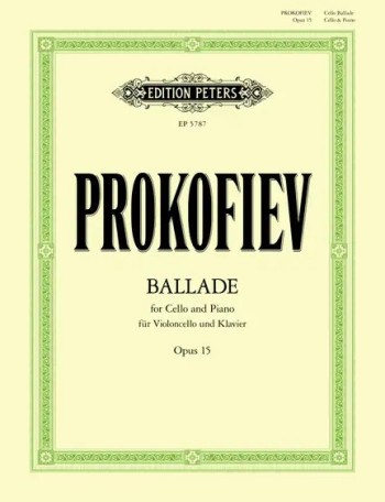 Ballade Op.15: Cello & Piano (Peters)