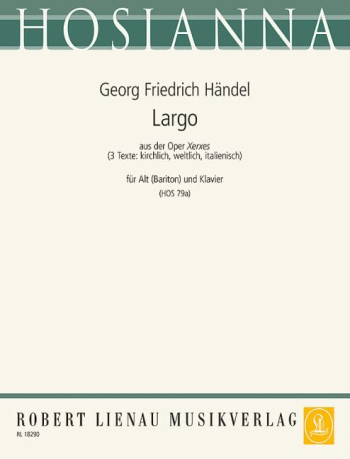 Largo (Xerxes) Ombra Mai Fu Low Voice & Piano (Lienau)