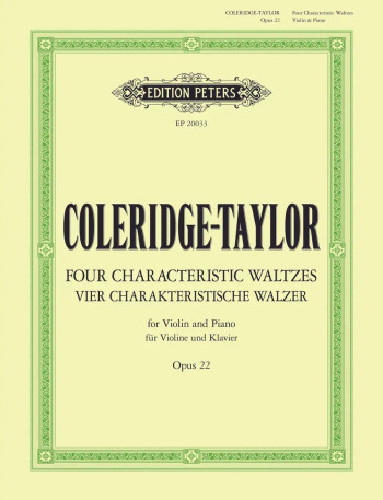 Four Characteristic Waltzes Op. 22 Violin & Piano (Peters)