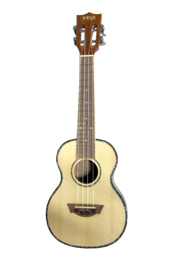 VTAB Concert Ukulele: Solid Top Walnut Back/Sides With Gig Bag