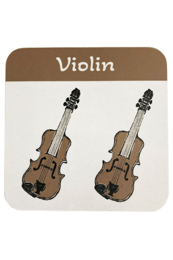 Mugmats Violin Coasters Pack Of 2