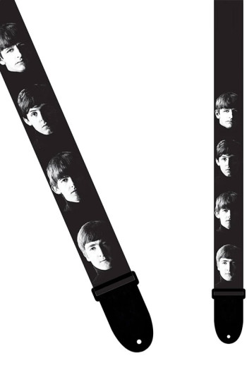 The Beatles Guitar Strap - The Beatles Black/ White Portraits