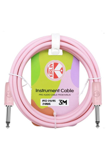 Kirlin Guitar Lead 3m/10f Pastel Rose Sorbet