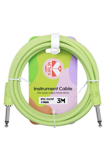 Kirlin Guitar Lead 3m/10f Pastel Sweet Pistachio
