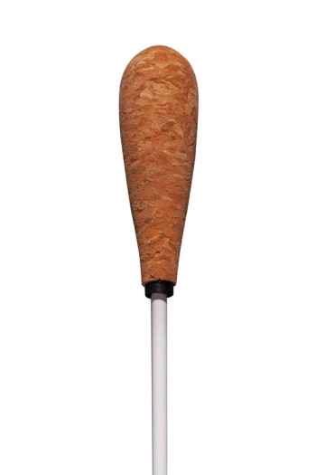 Montford 16" White Lacquer Tapered Cork Handle Baton