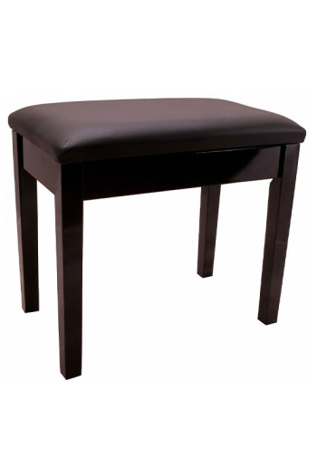 Montford: Black Piano Bench/Stool With Storage