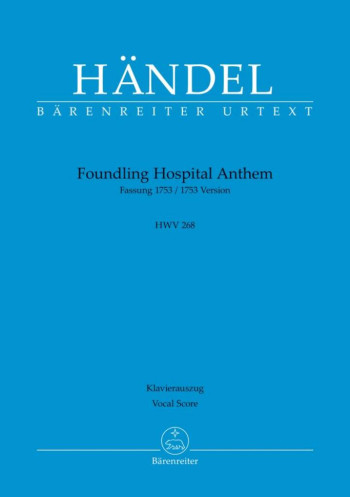 Foundling Hospital Anthem HWV 268 Vocal Score (Barenreiter)