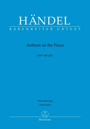 Anthem On The Peace: Hwv266 (267): Vocal Score (Barenreiter)