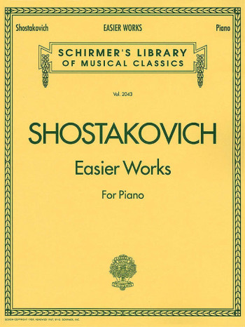 Easier Works For Piano (Schirmer)