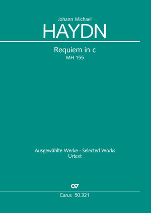 Requiem C Minor MH 155, 1771  Vocal Score (Carus)
