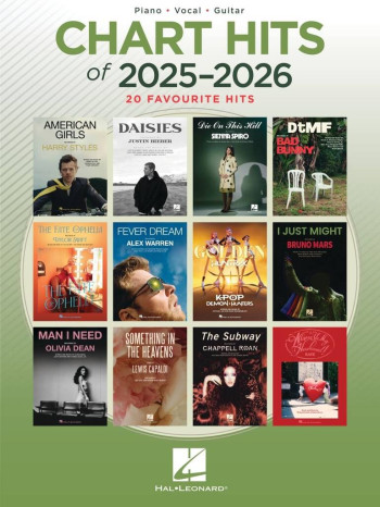 Chart Hits Of 2025-2026 Piano Vocal Guitar: 20 Favourite Hits