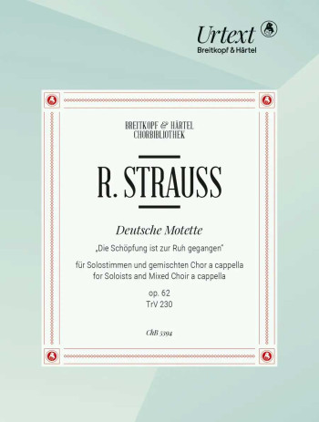 Deutsche Motette Op. 62 TrV 230 Vocal Score Mixed Choir (Breitkopf)