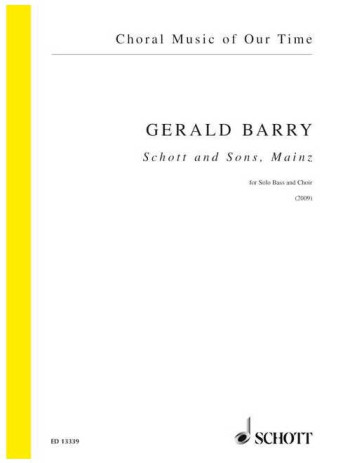Schott And Sons, Mainz Bass Solo And Choir (SATB) (Schott)