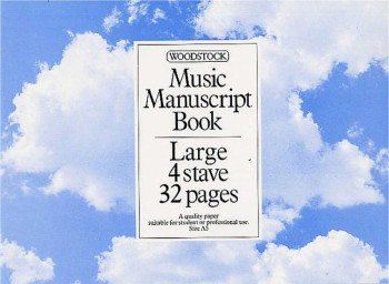 Manuscript: 4 Stave Large - 32 Pages (A5L Stitched) Woodstock