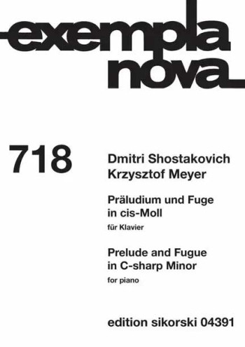 Prelude and Fugue 718 C sharp minor: Piano (Sikorski)
