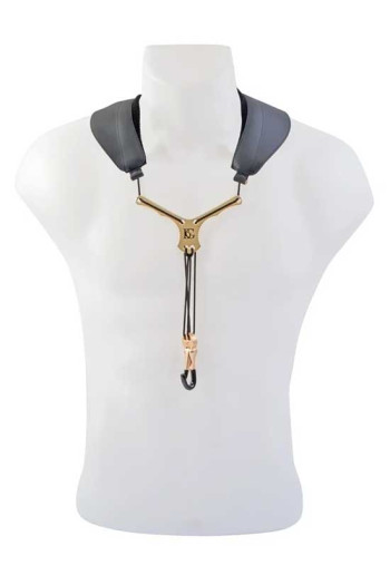 BG Zen Saxophone Strap: Metal Coated Snap Hook BGS73YMSH