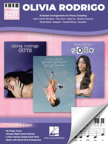 Super Easy Songbook: Olivia Rodrigo: 16 Simple Arrangements For Keyboard