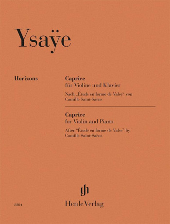Caprice D'apres Saint-Saëns Violin & Piano (Henle Horizons)