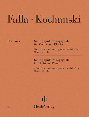 Suite Populaire Espagnole After Falla Violin & Piano (Henle Horizons)