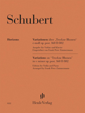 Variations On Trockne Blumen: Violin & Piano (Henle Horizons)