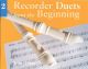 Recorder Duets From The Beginning Book 2: Pupils Book: Descant Recorder (John Pitts)