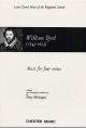 Mass For 4 Voices: Vocal Score
