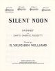 Silent Noon Db Major Voice & Piano