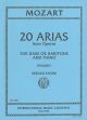 20 Arias Vol.1 Bass Or Baritone Voice (International)