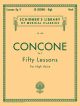 50 Lessons Op.9: High Voice Vocal (Schirmer)
